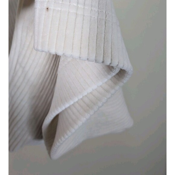 Dex Wide Leg Corduroy Ankle Pant in Ecru High Rise Size XL - Picture 13 of 16